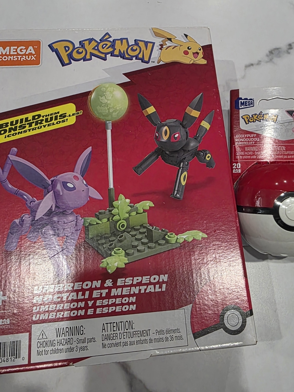 Mega Construx Pokémon Umbreon & Espeon Set + Jigglypuff Poke Ball Building Kit